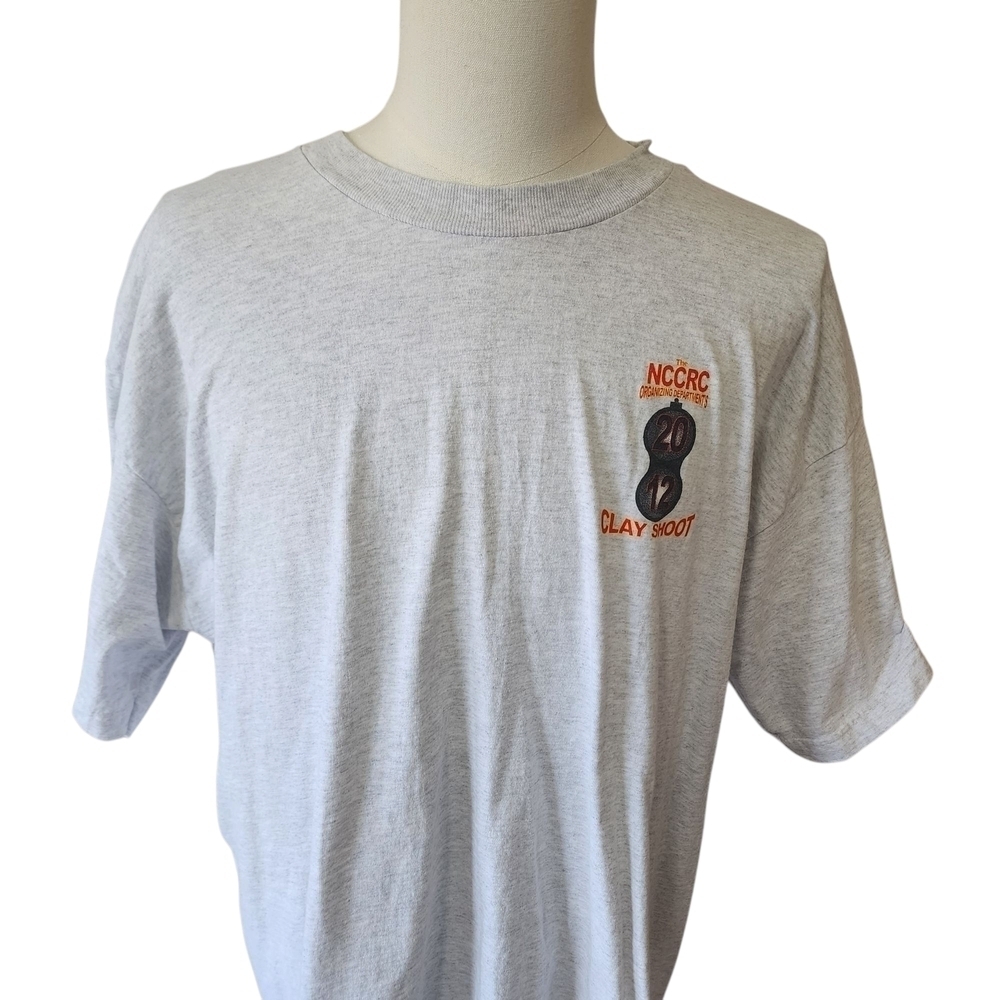 Alliance Graphics Gray Short Sleeve Crew Neck Tee NCCRC Clay Shoot - 2XL